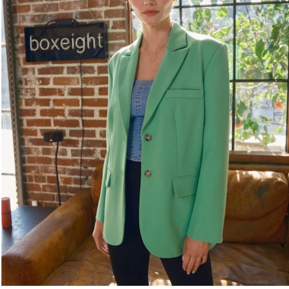 Dressed in LALA Kelly Green Blazer